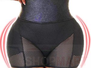 GUUDIA Padded Butt Lifter Hip Enhancer Body Shaper Panties Shapewear Wide Waist Band Push Up Panties Seamless Booty Lifter