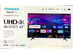 Hisense 43 Class 4K UHD Google Smart TV HDR A6 Series 43A6